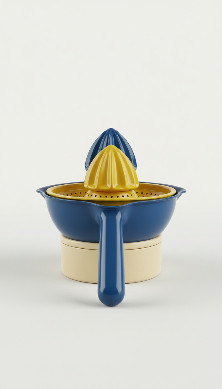 2-in-1 citrus squeezer with dual bowls